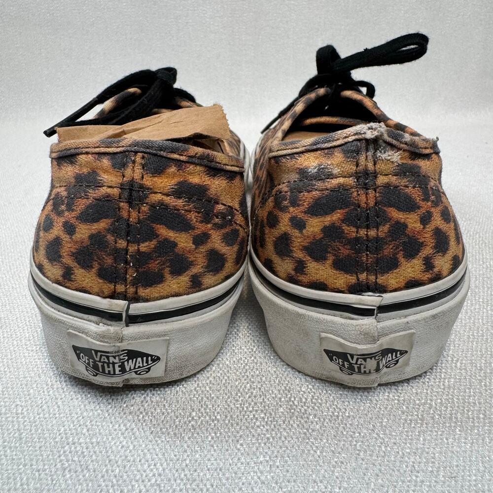 Vans Unisex Leopard Print Canvas Lace up Low Top Athletic Sneaker Size 7 Men 5.5 - Picture 7 of 9